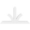 Ekena Millwork Richland Architectural Grade PVC Gable Bracket, 48"W x 28"H x 4"D x 4"F, 14/12 Pitch GBP048X28X0404RIC00 - alternate 3